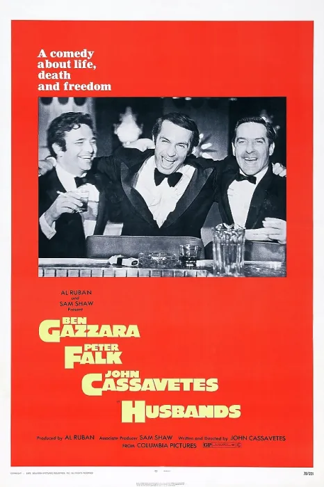 Framed Print : HUSBANDS, US poster art, from left: Peter Falk, Ben Gazzara, John Cassavetes, 1970