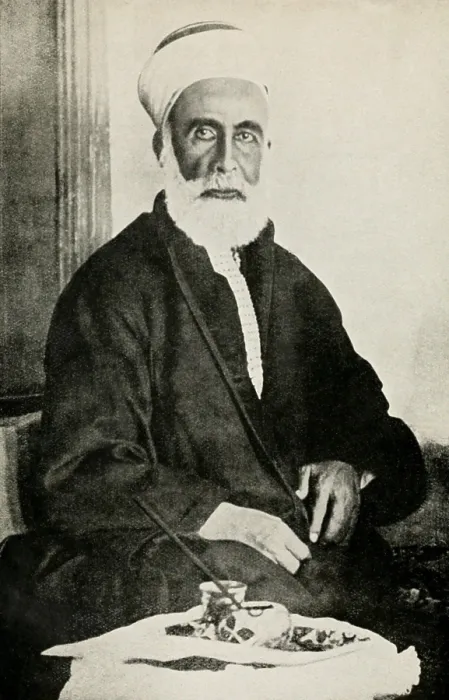 Framed Print : Hussein bin Ali, Sharif of Mecca, was a descendant of the Prophet Muhammad, c. 1915