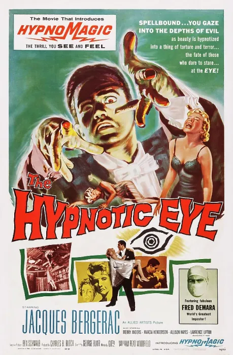 Framed Print : THE HYPNOTIC EYE, Jacques Bergerac, 1960