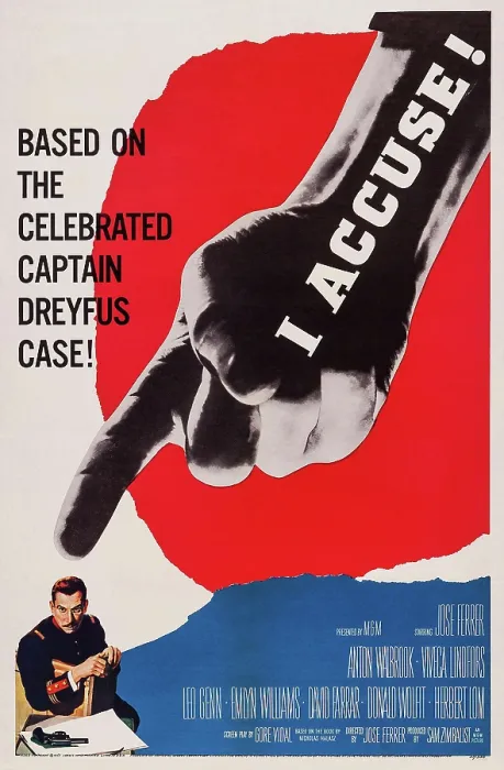 Framed Print : I ACCUSE!, US poster art, Jose Ferrer, 1958