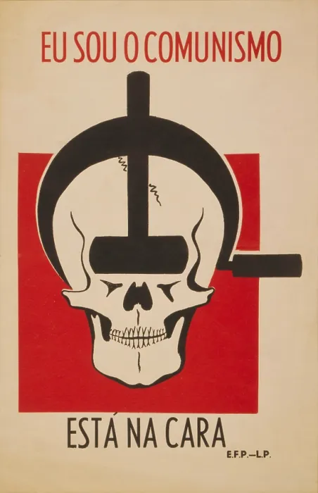 Framed Print : I AM COMMUNISM, IT IS IN THE FACE. Spanish Civil War poster presenting Nationalist, pro-Franco propaganda Framed Print : I AM COMMUNISM, IT IS IN THE FACE. Spanish Civil War poster presenting Nationalist, pro-Franco propaganda