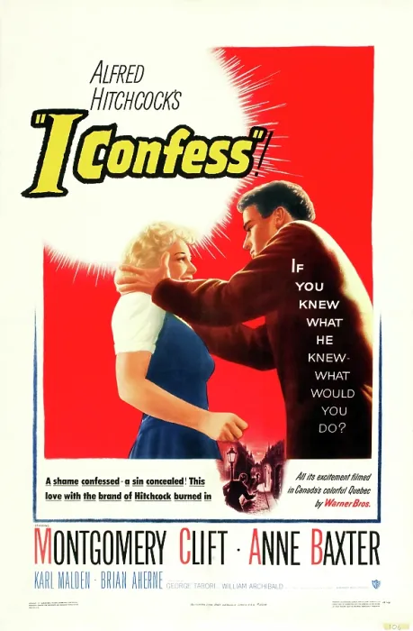 Framed Print : I CONFESS, US poster art, from left: Anne Baxter, Montgomery Clift, 1953 Framed Print : I CONFESS, US poster art, from left: Anne Baxter, Montgomery Clift, 1953