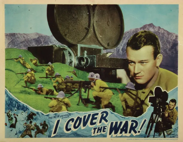 Framed Print : I COVER THE WAR, John Wayne, 1937