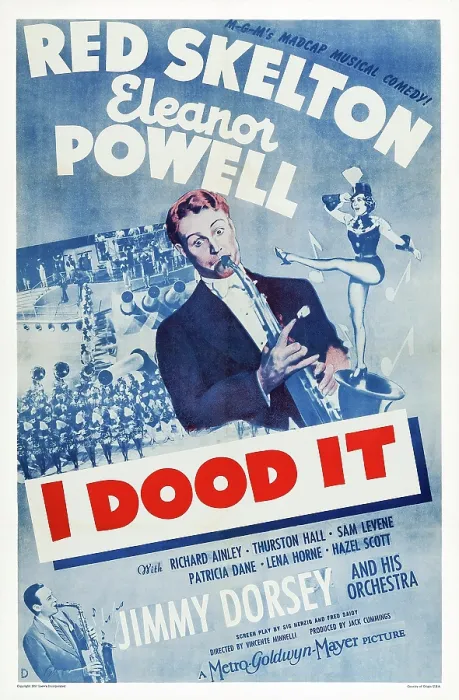 Framed Print : I DOOD IT, US poster art, from bottom left: Jimmy Dorsey, Red Skelton, Eleanor Powell, 1943