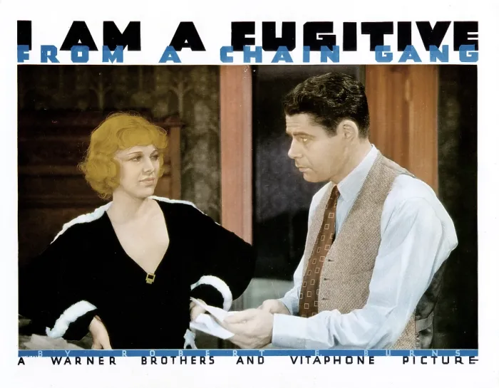 Framed Print : I AM A FUGITIVE FROM A CHAIN GANG, from left: Glenda Farrell, Paul Muni, 1932