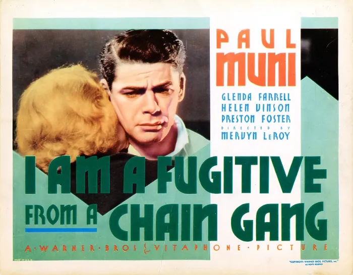 Framed Print : I AM A FUGITIVE FROM A CHAIN GANG, US poster, Paul Muni, 1932 Framed Print : I AM A FUGITIVE FROM A CHAIN GANG, US poster, Paul Muni, 1932