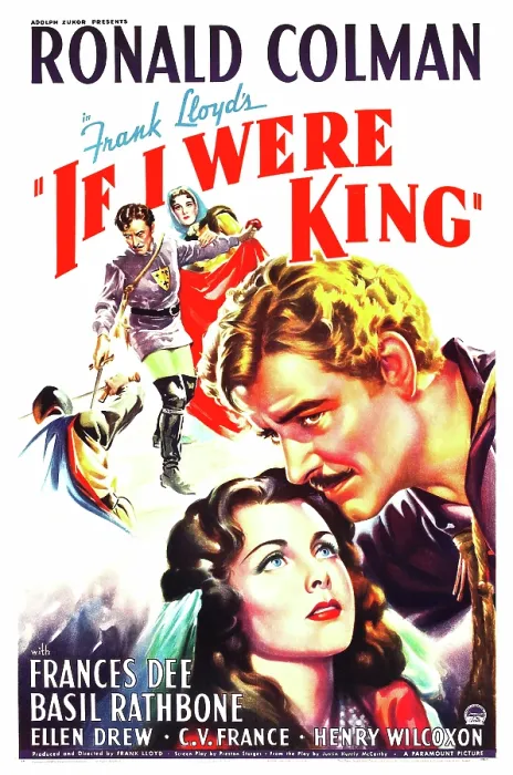 Framed Print : IF I WERE KING, US poster art, clockwise from left: Ronald Colman, Frances Dee, Ronald Colman, Frances Dee, 1938