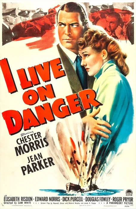 Framed Print : I LIVE ON DANGER, US poster, Chester Morris, Jean Parker, 1942 Framed Print : I LIVE ON DANGER, US poster, Chester Morris, Jean Parker, 1942