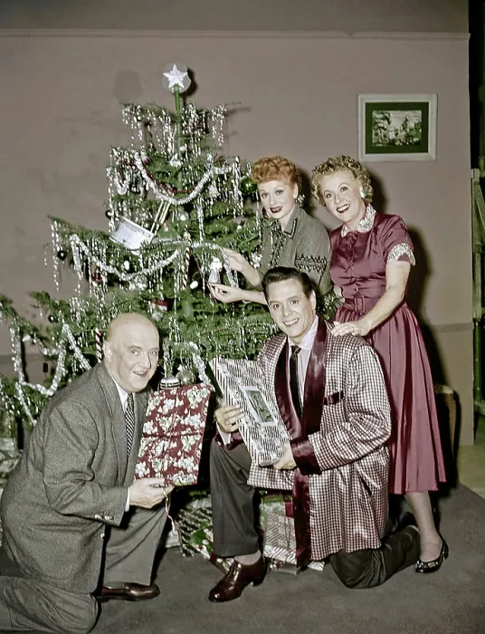 Framed Print : I LOVE LUCY, I Love Lucy Christmas Special, from left, William Frawley, Desi Arnaz, Lucille Ball, Vivian Vance, season 6, episode 11, aired December 24, 1956 Framed Print : I LOVE LUCY, I Love Lucy Christmas Special, from left, William Frawley, Desi Arnaz, Lucille Ball, Vivian Vance, season 6, episode 11, aired December 24, 1956