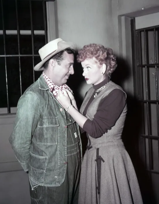 Framed Print : I LOVE LUCY, from left: Tennessee Ernie Ford, Lucille Ball, Tennessee Bound, (Season 4, ep 414, aired January 24, 1955), 1951-1957