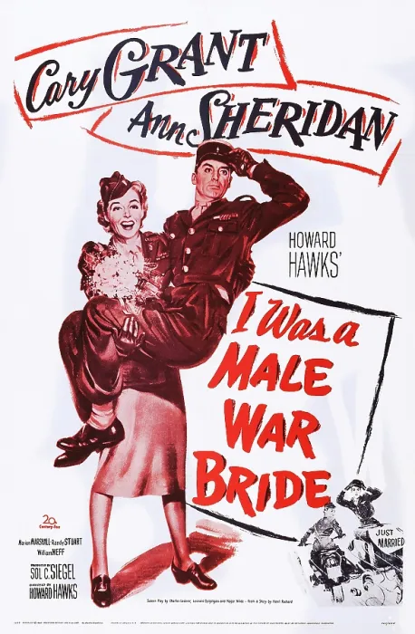 Framed Print : I WAS A MALE WAR BRIDE, l-r: Ann Sheridan, Cary Grant on poster art, 1949, TM and Copyright 20th Century Fox Film Corp. All rights reserved. / courtesy Everett Collection