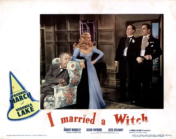Framed Print : I MARRIED A WITCH, from left, Cecil Kellaway, Veronica Lake, Robert Benchley, Fredric March, 1942 Framed Print : I MARRIED A WITCH, from left, Cecil Kellaway, Veronica Lake, Robert Benchley, Fredric March, 1942