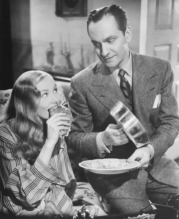 Framed Print : I MARRIED A WITCH, from left: Veronica Lake, Fredric March, 1942 Framed Print : I MARRIED A WITCH, from left: Veronica Lake, Fredric March, 1942