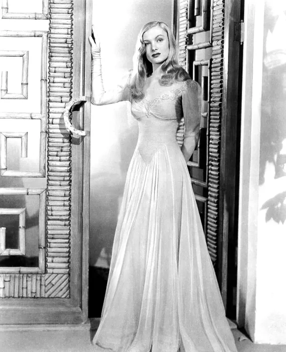 Framed Print : I MARRIED A WITCH, Veronica Lake, in a gown by Edith Head, 1942