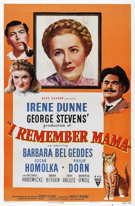 Framed Print : I REMEMBER MAMA, US poster art, Philip Dorn, Barbara Bel Geddes, Irene Dunne, Oskar Homolka, 1948 Framed Print : I REMEMBER MAMA, US poster art, Philip Dorn, Barbara Bel Geddes, Irene Dunne, Oskar Homolka, 1948