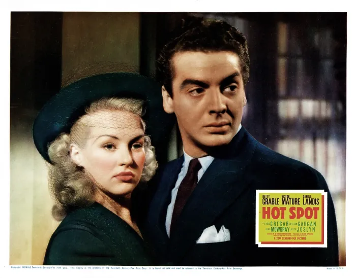Framed Print : I WAKE UP SCREAMING, (aka HOT SPOT), Victor Mature, Betty Grable, 1941. TM and Copyright 20th Century Fox Film Corp. All rights reserved. / courtesy Everett Collection Framed Print : I WAKE UP SCREAMING, (aka HOT SPOT), Victor Mature, Betty Grable, 1941. TM and Copyright 20th Century Fox Film Corp. All rights reserved. / courtesy Everett Collection
