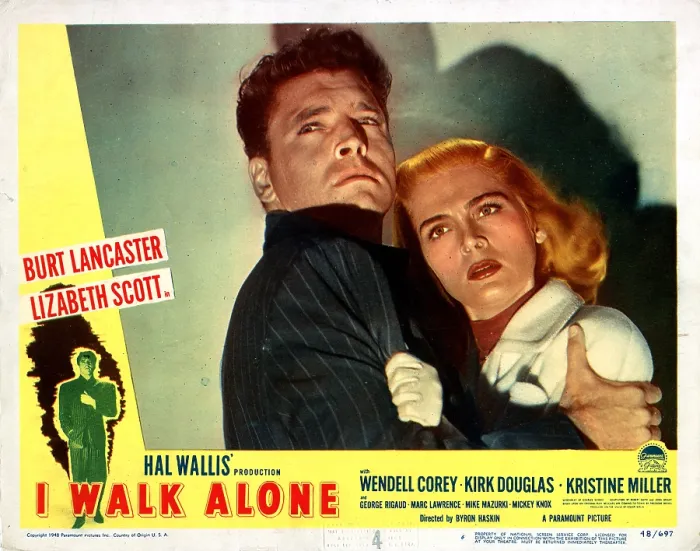 Framed Print : I WALK ALONE, from left, Burt Lancaster, Lizabeth Scott, 1948