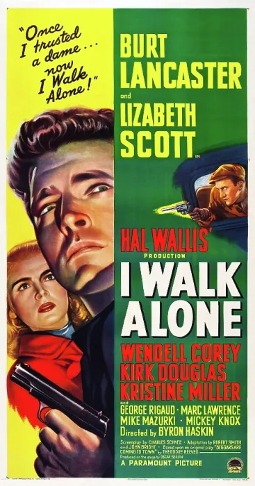 Framed Print : I WALK ALONE, Lizabeth Scott, Burt Lancaster, Kirk Douglas, 1948