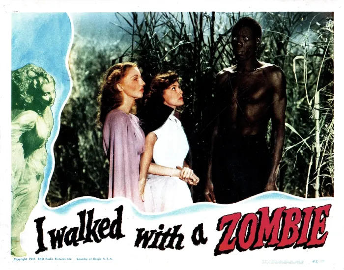 Framed Print : I WALKED WITH A ZOMBIE, from left, Christine Gordon, Frances Dee, Darby Jones, 1943