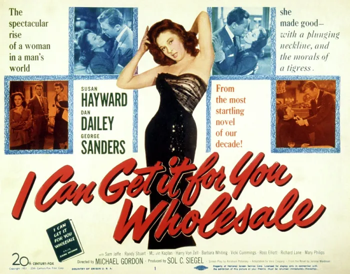 Framed Print : I CAN GET IT FOR YOU WHOLESALE, Susan Hayward, Dan Dailey, George Sanders, 1951, TM and copyright 20th Century-Fox Film Corp. All Rights Reserved / Courtesy: Everett Collection Framed Print : I CAN GET IT FOR YOU WHOLESALE, Susan Hayward, Dan Dailey, George Sanders, 1951, TM and copyright 20th Century-Fox Film Corp. All Rights Reserved / Courtesy: Everett Collection