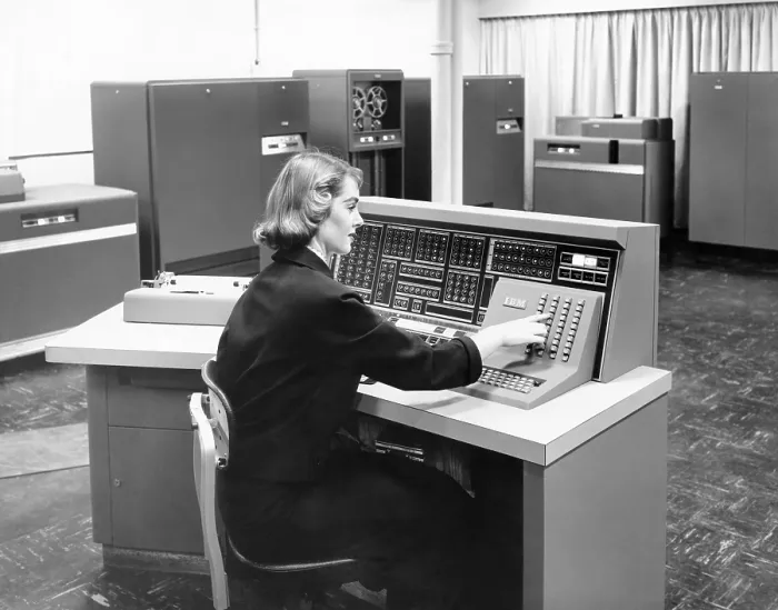 Framed Print : IBM 702, was a giant brain designed for business