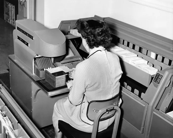 Framed Print : IBM has developed an information system that provides immediate signature identification for banks