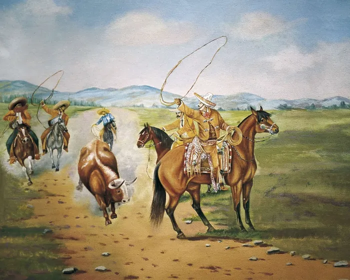 Framed Print : ICAZA, Ernesto (1866-1926). Horse Throwing. 1921. MEXICO. Mexico City. Chapultepec Castle. Oil on canvas. AISA / Everett Collection.**US SALES ONLY**