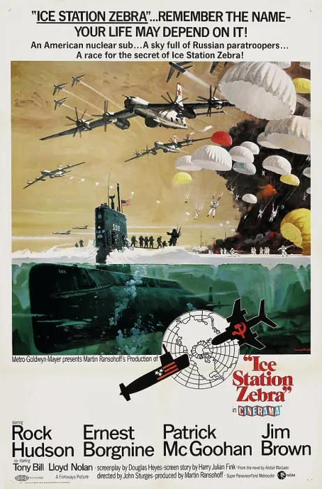 Framed Print : ICE STATION ZEBRA, US poster, 1968