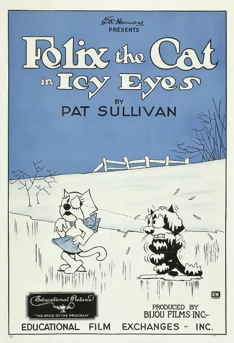 Framed Print : ICY EYES, l-r: Peaches, Felix the Cat on US poster art, 1927 Framed Print : ICY EYES, l-r: Peaches, Felix the Cat on US poster art, 1927