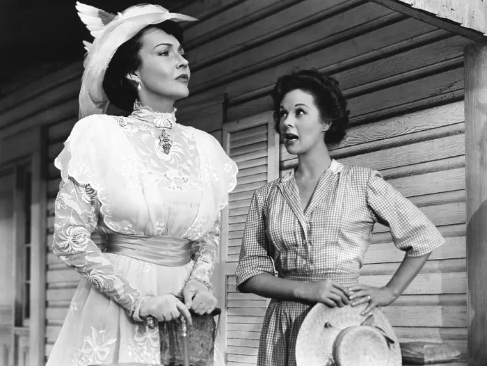 Framed Print : I'D CLIMB THE HIGHEST MOUNTAIN, from left, Lynn Bari, Susan Hayward, 1951, 20th Century Fox, TM & copyright / Courtesy: Everett Collection