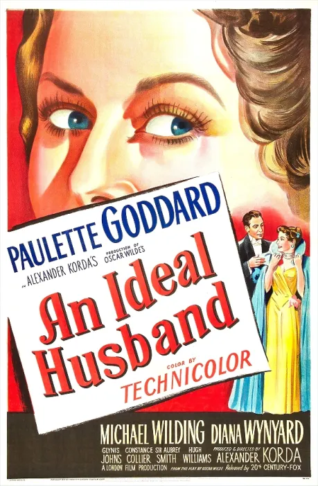Framed Print : AN IDEAL HUSBAND, US poster, from top: Paulette Goddard, Michael Wilding, Paulette Goddard, 1947. 20th Century-Fox Film Corporation, TM & Copyright / courtesy Everett Collection Framed Print : AN IDEAL HUSBAND, US poster, from top: Paulette Goddard, Michael Wilding, Paulette Goddard, 1947. 20th Century-Fox Film Corporation, TM & Copyright / courtesy Everett Collection