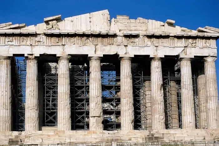 Framed Print : IKTINOS (5th C. BC); PHIDIAS (490 -431 BC); CALCRATES (5th C. BC). Parthenon. GREECE. Athens. Acropolis. Parthenon. Classical Greek art. Architecture