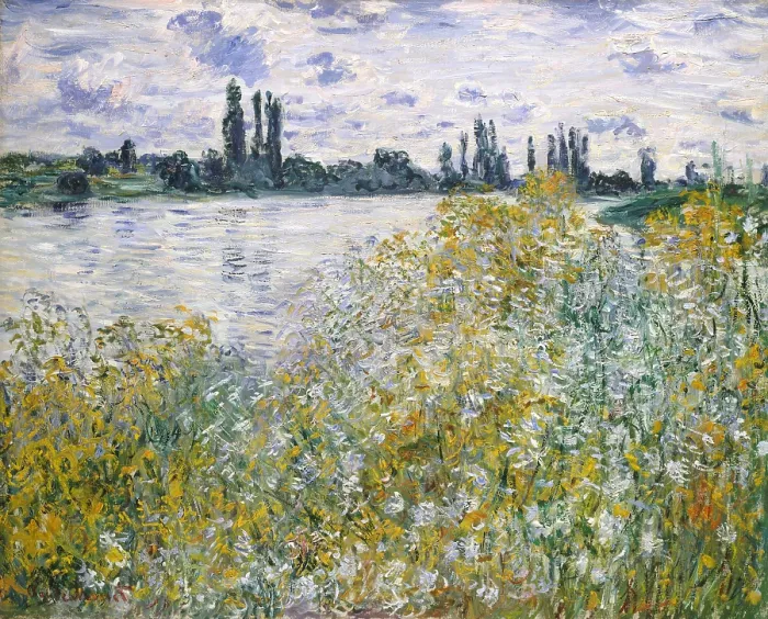 Framed Print : Ile aux Fleurs near Vetheuil, by Claude Monet, 1880, French impressionist painting, oil on canvas Framed Print : Ile aux Fleurs near Vetheuil, by Claude Monet, 1880, French impressionist painting, oil on canvas
