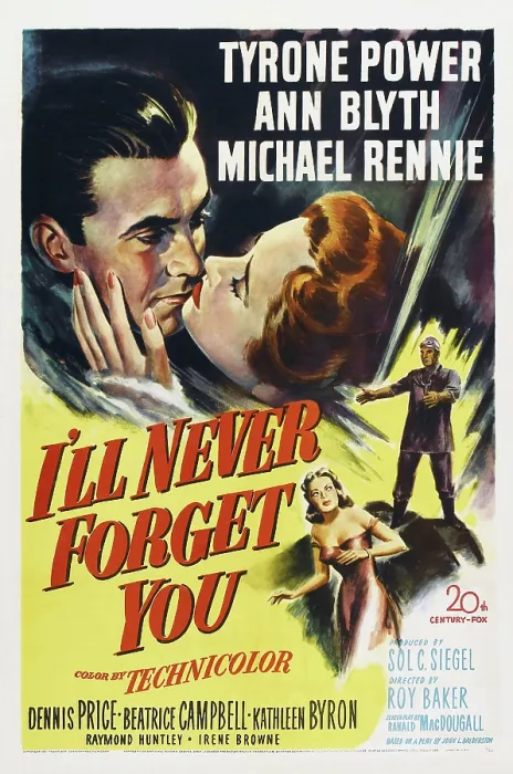 Framed Print : I'LL NEVER FORGET YOU, US poster art, top from left: Tyrone Power, Ann Blyth, 1951, TM and copyright 20th Century-Fox Film Corp Framed Print : I'LL NEVER FORGET YOU, US poster art, top from left: Tyrone Power, Ann Blyth, 1951, TM and copyright 20th Century-Fox Film Corp