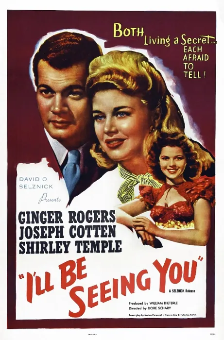 Framed Print : I'LL BE SEEING YOU, US poster art, from left: Joseph Cotten, Ginger Rogers, Shirley Temple, 1944 Framed Print : I'LL BE SEEING YOU, US poster art, from left: Joseph Cotten, Ginger Rogers, Shirley Temple, 1944