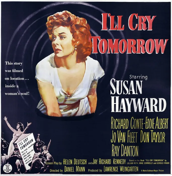 Framed Print : I'LL CRY TOMORROW, US poster art, Susan Hayward, 1955