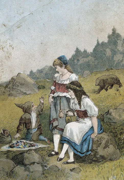 Framed Print : Illustration of an edition of Jacob and Wilhelm Grimm's Tales (19th c.). AISA / Everett Collection**US SALES ONLY** Framed Print : Illustration of an edition of Jacob and Wilhelm Grimm's Tales (19th c.). AISA / Everett Collection**US SALES ONLY**