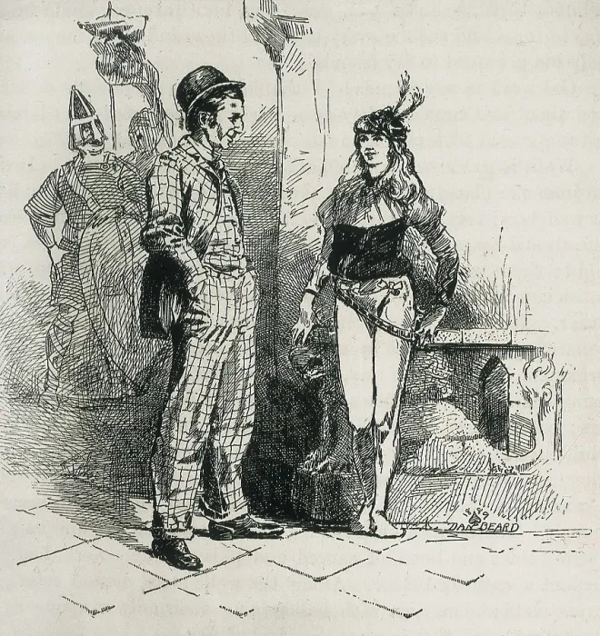 Framed Print : Illustration of an edition of Mark Twain's work 'A Yankee at the Court of King Arthur'. Published in London in 1889. Engraving. SPAIN. Barcelona