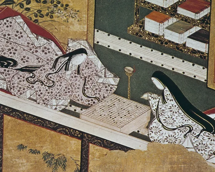Framed Print : Illustration of the 'Genji Monogatari Emaki' (The Tale of Genji) by Murasaki Sikibu. Japanese art. Momoyama period. Drawing. JAPAN. Kyoto. Tokugawa Reimeikai Foundation Framed Print : Illustration of the 'Genji Monogatari Emaki' (The Tale of Genji) by Murasaki Sikibu. Japanese art. Momoyama period. Drawing. JAPAN. Kyoto. Tokugawa Reimeikai Foundation