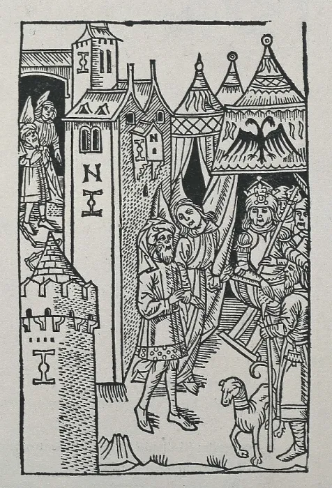 Framed Print : Illustration of the 'History of Vespasian'. Edition printed in Zaragoza in 1495. Engraving. AISA / Everett Collection**US SALES ONLY** Framed Print : Illustration of the 'History of Vespasian'. Edition printed in Zaragoza in 1495. Engraving. AISA / Everett Collection**US SALES ONLY**