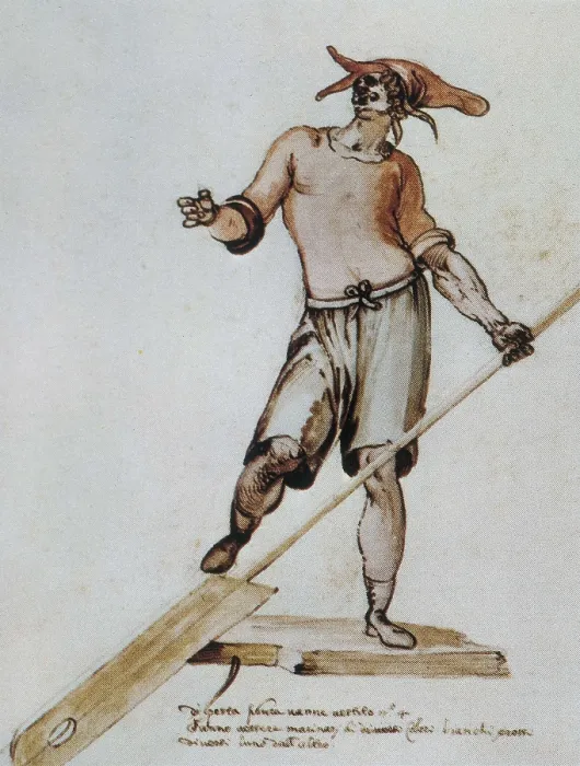 Framed Print : Illustration for 'La Pellegrina' (The Female Pilgrim). 1589