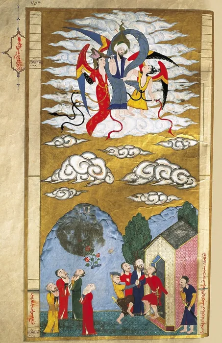 Framed Print : Illustration of the manuscript 'Zubdat Al-Tawarik' (1583) by Seyyid Loqman Ashuri Framed Print : Illustration of the manuscript 'Zubdat Al-Tawarik' (1583) by Seyyid Loqman Ashuri