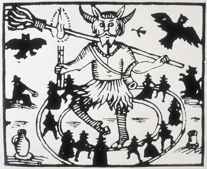 Framed Print : Illustration from 'Robin Goodfellow: His Mad Pranks and Merry Jests', 1628. English school Framed Print : Illustration from 'Robin Goodfellow: His Mad Pranks and Merry Jests', 1628. English school