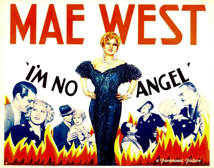 Framed Print : I'M NO ANGEL, from left: Cary Grant, Mae West, Mae West (center), Edward Arnold, Mae West, Mae West, William B. Davidson, 1933