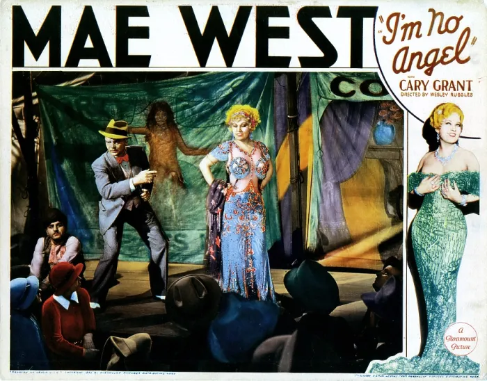 Framed Print : I'M NO ANGEL, from left, Russell Hopton, Mae West, 1933