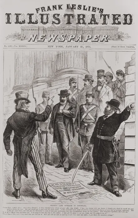 Framed Print : Image on the front page of Frank Leslie's Illustrated Newspaper, Jan