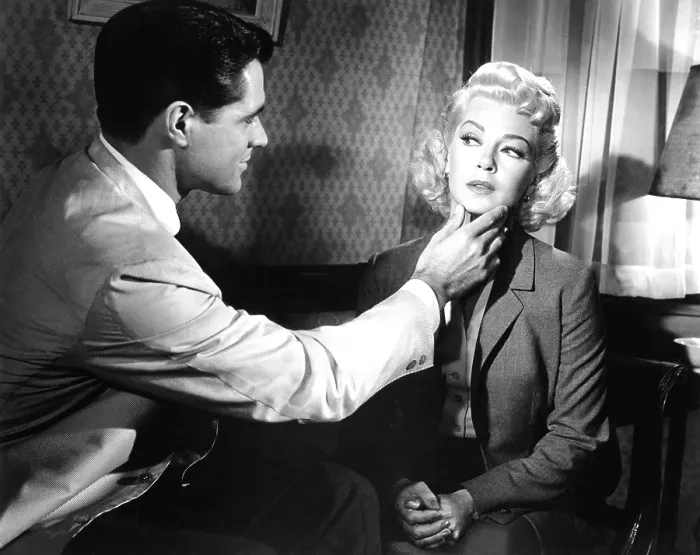 Framed Print : IMITATION OF LIFE, from left: John Gavin, Lana Turner, 1959