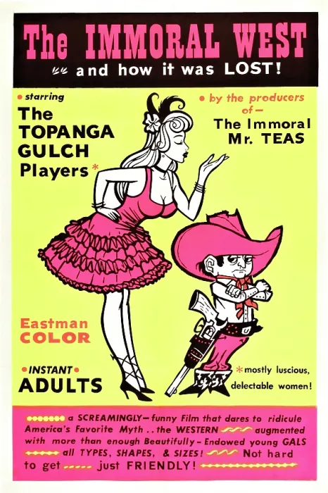Framed Print : THE IMMORAL WEST, (aka WILD GALS OF THE NAKED WEST), US poster, 1962