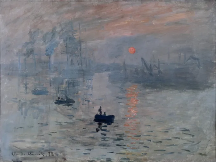 Framed Print : Impression, rising sun (Impression, soleil levant), by Claude Monet, 1872, 19th Century, oil on canvas, 48 x 63 cm - France, Paris, Marmottan Monet Museum. Whole artwork view Framed Print : Impression, rising sun (Impression, soleil levant), by Claude Monet, 1872, 19th Century, oil on canvas, 48 x 63 cm - France, Paris, Marmottan Monet Museum. Whole artwork view