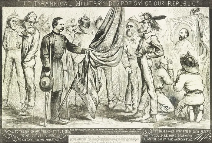 Framed Print : An incident during Congressional Reconstruction in May 1867